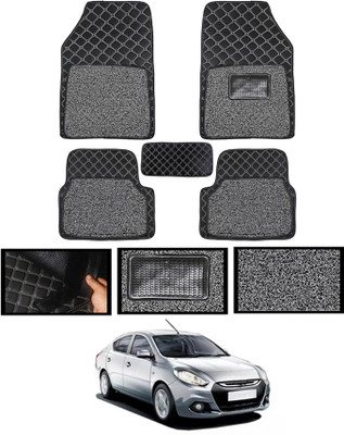 MATIES Leatherite 7D Mat For  Renault Scala(Black)