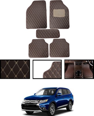 MATIES Leatherite Standard Mat For  Mitsubishi Outlander(Brown)