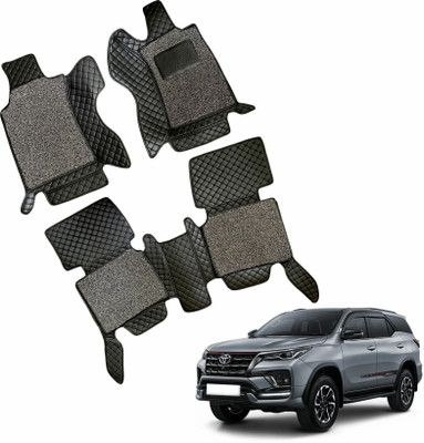 TOFIT ENTERPRISE Leatherite 7D Mat For  Toyota Fortuner(Black)