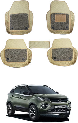 AYW Leatherite 7D Mat For  Tata Nexon(Beige)
