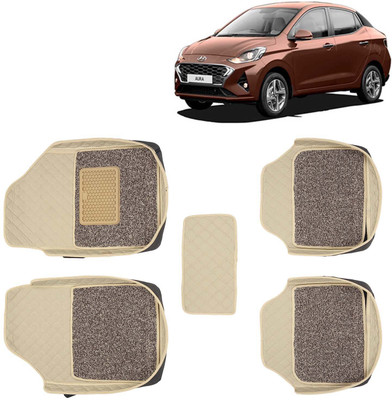 Kingsway Leatherite 7D Mat For  Hyundai Aura(Beige)
