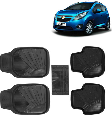Kingsway PVC Tray Mat For  Chevrolet Beat(Black)