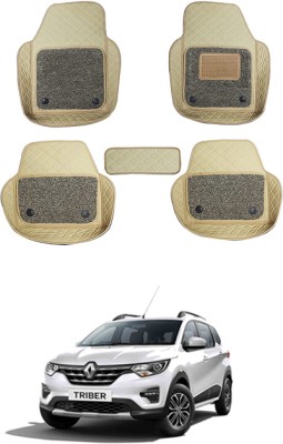 MATIES Leatherite 7D Mat For  Renault Triber(Beige)