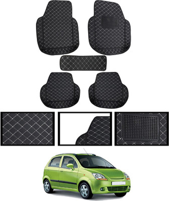 MSNP Leatherite Standard Mat For  Chevrolet Spark(Black)