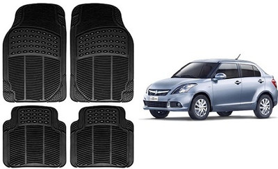 slshlpa Rubber Standard Mat For  Maruti Suzuki Swift Dzire(Black)