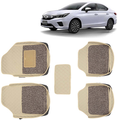 Kingsway Leatherite 7D Mat For  Honda City(Beige)