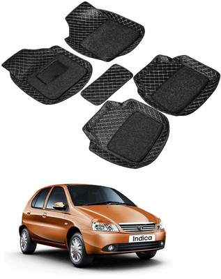 arneja trading company Leatherite 7D Mat For  Tata Indica(Black)