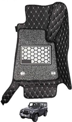 Euro Care Leatherite 7D Mat For  Mahindra Thar(Black)