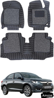 FF TRADERS Leatherite 7D Mat For  Honda Amaze(Black, Silver)