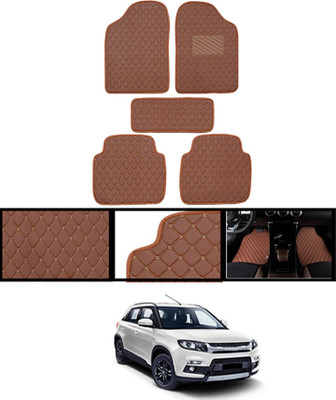 AYW Leatherite Standard Mat For  Tata Vitara Brezza(Orange)