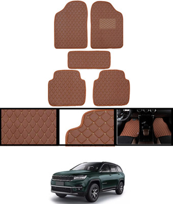 CCMM Leatherite Standard Mat For  Jeep Meridian(Brown)