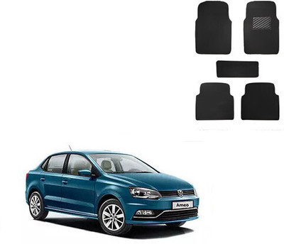 Autorepute Leather Standard Mat For  Volkswagen Ameo(Black)