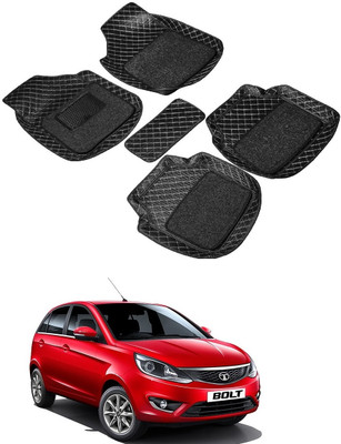 Autocom Leatherite 7D Mat For  Tata Bolt(Black)