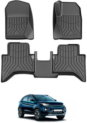 RKPSP PVC Tray Mat For  Tata Nexon EV(Black)