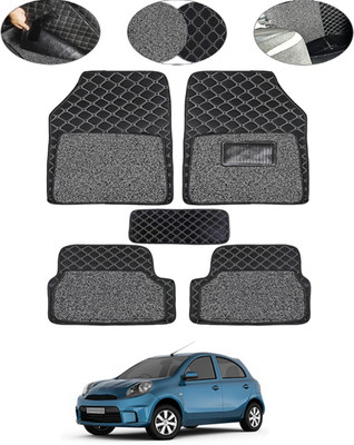 MSNP Leatherite 7D Mat For  Nissan Micra Active(Black)