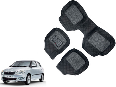 AUTO PEARL Leatherite 7D Mat For  Skoda Fabia(Black)