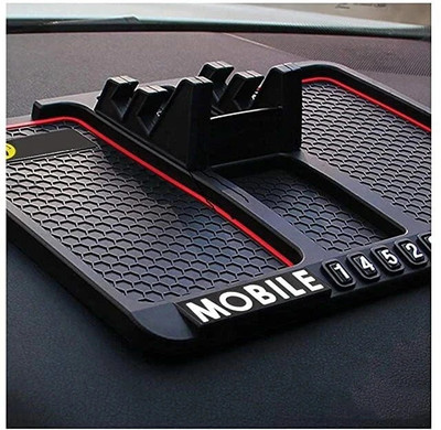 VARIPOT Silicone Tray Mat For  Universal For Car(Black)