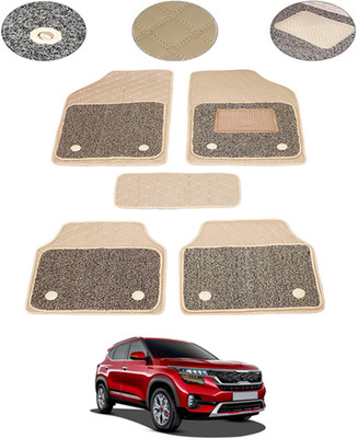 MSNP Leatherite 7D Mat For  Kia Universal For Car(Beige)