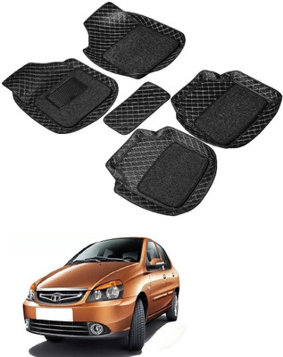 ARNEJA Leatherite 7D Mat For  Tata Indigo(Black)