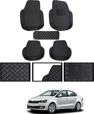 MSNP Leatherite 7D Mat For  Volkswagen Vento(Black)