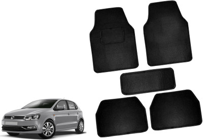 AUTO PEARL Polyester Standard Mat For  Universal For Car(Black)