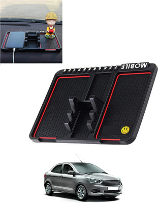 RKPSP Silicone Tray Mat For  Ford Aspire(Black)