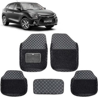 STYLE CHOICE Leatherite 7D Mat For  Toyota Glanza(Black)