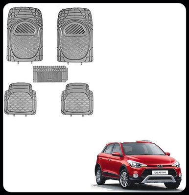 SEMAPHORE PVC Standard Mat For  Hyundai i10 Active(Grey, White)