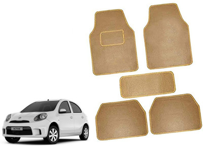 AUTO PEARL Polyester Standard Mat For  Nissan Micra(Beige)