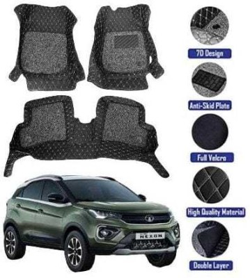 GENFRID Leatherite 7D Mat For  Tata Nexon(Black)