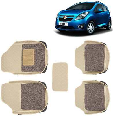Kingsway Leatherite 7D Mat For  Chevrolet Beat(Beige)