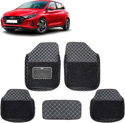 FF TRADERS Leatherite 7D Mat For  Hyundai i20(Black)
