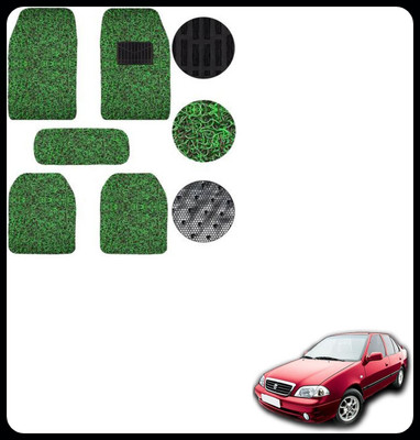 SEMAPHORE PVC, Rubber Standard Mat For  Maruti Esteem(Green, Black)