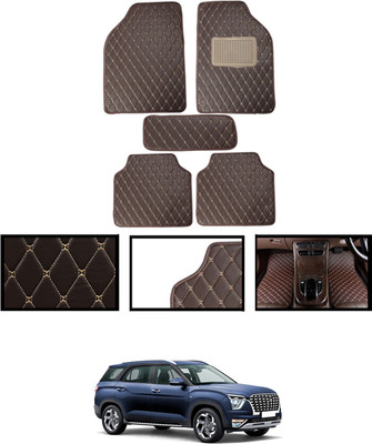 monolive Leatherite Standard Mat For  Hyundai Alcazar(Brown)