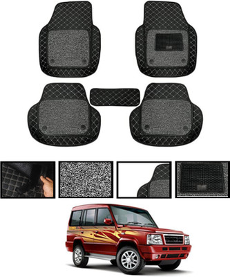MSNP Leatherite 7D Mat For  Tata Sumo(Black)