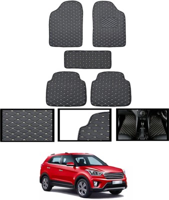 ABJD Leatherite Standard Mat For  Hyundai Creta(Black)