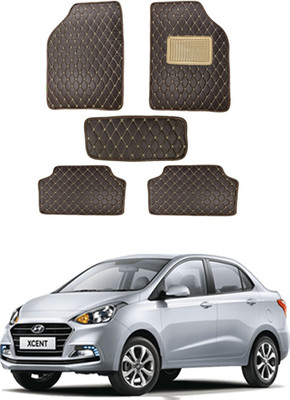 MATIES Leatherite Standard Mat For  Hyundai Xcent(Black)