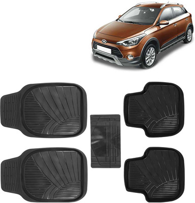 Kingsway PVC Tray Mat For  Hyundai i20 Active(Black)