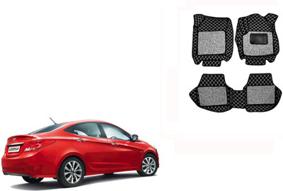 Autorepute Leather 7D Mat For  Hyundai Verna(Black)