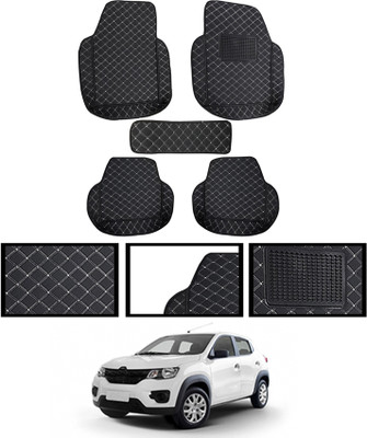 MATIES Leatherite 7D Mat For  Renault Kwid(Black)