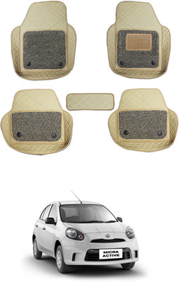 RKPSP Leatherite 7D Mat For  Nissan Micra Active(Beige)