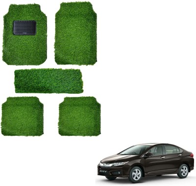 Oshotto Rubber, Plastic Standard Mat For  Honda City i-Dtec(Green)