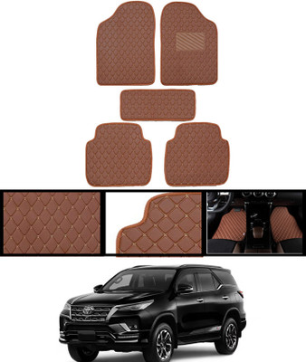 MSNP Leatherite Standard Mat For  Toyota Fortuner(Brown)