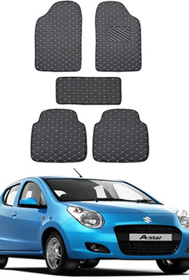 MATIES Leatherite Standard Mat For  Maruti Suzuki Universal For Car(Black)
