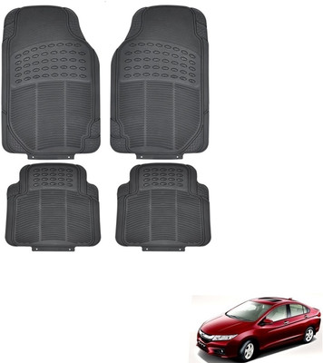 KOZDIKO Rubber Standard Mat For  Honda City i-Dtec(Black)