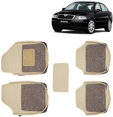 Kingsway Leatherite 7D Mat For  Skoda Octavia(Beige)