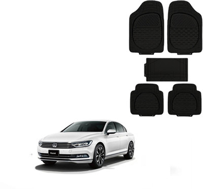 Autorepute Rubber Standard Mat For  Volkswagen Passat(Black)