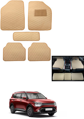 MATIES Leatherite Standard Mat For  Kia Carens(Beige)