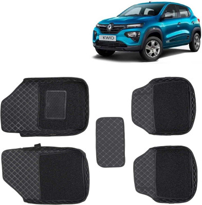 Kingsway Leatherite 7D Mat For  Renault Kwid(Black)
