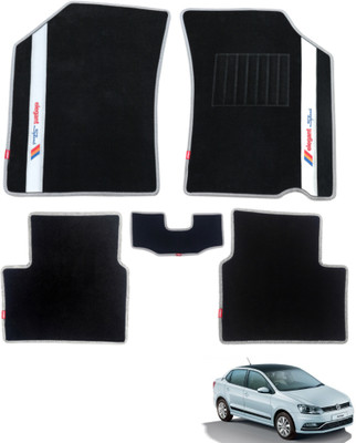 elegant Polypropylene Standard Mat For  Volkswagen Ameo(Black, Silver)